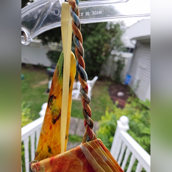 Rare Vintage Cache Silk Floral Roses & Paisley Abstract Print Midi Dress - Picture 8 of 12